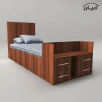 تخت خواب یکنفره اعیان مدل FH362 سایز 90x200 سانتی متر - Image 9
