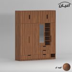 کمد لباس چندمنظوره اعیان مدل FH962 طول 200 سانتی متر مجموعه شش عددی - Image 7