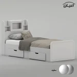 تخت خواب ملامینه یک نفره اعیان مدل FH981 سایز 90x200 سانتی متر - Image 2