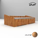 تخت خواب یک نفره اعیان مدل FH613 سایز 80x180 سانتی متر - Image 6