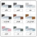 تخت خواب یک نفره اعیان مدل FH811 سایز 80x180 سانتی متر - Image 4