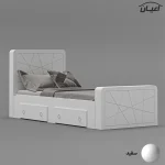 تخت خواب یک نفره اعیان مدل FH719 سایز 90x200 سانتی متر - Image 8