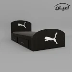 تخت خواب یک نفره اعیان مدل FH460 طرح اسپرت سایز 90x200 سانتی متر - Image 9
