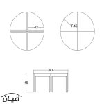 میز پذیرایی اعیان مدل FH327 مجموعه 5 عددی - Image 9