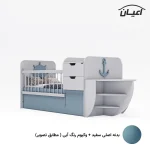 تختخواب کودک طرح کشتی اعیان مدل FH667 - Image 10