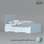 تخت خواب یک نفره اعیان مدل FH811 سایز 80x180 سانتی متر - Image 10