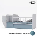 تختخواب کودک طرح کشتی اعیان مدل FH667 - Image 11