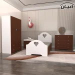 سرویس خواب یک نفره اعیان مدل FH474 طرح فانتزی سایز 90x200 سانتی متر مجموعه 4 عددی - Image 12