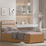 تخت خواب ملامینه نوجوان اعیان مدل FH953 سایز 80x180 سانتی متر