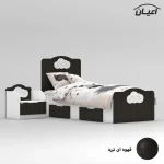 ست تخت خواب یک نفره اعیان مدل FH764 سایز 80x180 سانتی متر مجموعه دو عددی - Image 9