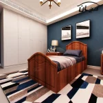 تخت خواب یکنفره اعیان مدل FH404 سایز 90x200 سانتی متر - Image 9