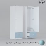 کمد لباس چندمنظوره اعیان مدل FH696 مجموعه سه عددی - Image 14