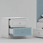 تخت خواب ملامینه دو نفره اعیان مدل FH816 سایز 160x200 سانتی متر مجموعه دو عددی - Image 12