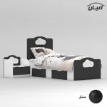 ست تخت خواب یک نفره اعیان مدل FH764 سایز 80x180 سانتی متر مجموعه دو عددی - Image 10