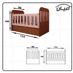 تختخواب کودک اعیان مدل FH396 - Image 9