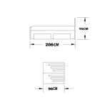 تخت خواب یکنفره مدل FH281 سایز 95×200 سانتی متر - Image 10