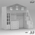 تخت خواب ام دی اف یک نفره اعیان مدل FH926 سایز 90x200 سانتی متر - Image 11