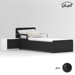 ست تخت خواب یک نفره اعیان مدل FH775 سایز 90x200 سانتی متر مجموعه دو عددی - Image 11