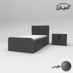 سرویس خواب یکنفره  اعیان مدل FH507 سایز 90x200 سانتی متر مجموعه دو عددی - Image 14