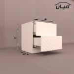 سرویس خواب دونفره اعیان مدل FH450 سایز 160x200 سانتی متر سه تکه - Image 17