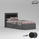 تخت خواب یک نفره اعیان مدل FH832 سایز 90x200 سانتی متر - Image 7