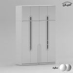 کمد لباس اعیان مدل FH965 طول 160 سانتی متر مجموعه چهار عددی - Image 2