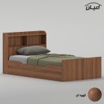 تخت‌خواب ملامینه یک و نیم نفره اعیان مدل FH987 سایز 120 * 200 سانتی‌متر - Image 6