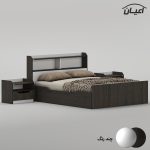 سرویس تخت خواب دو نفره ملامینه اعیان مدل FH996 سایز 160x200 سانتی متر به همراه دو عدد پاتختی - Image 9