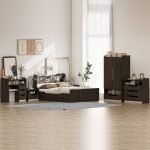 سرویس خواب ملامینه دو نفره اعیان مدل FH998 سایز 160x200 سانتی متر مجموعه 6 عددی