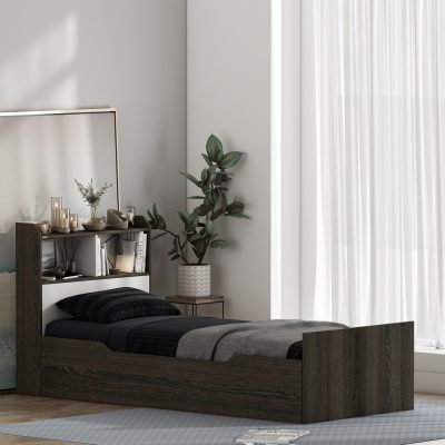 تخت‌خواب ملامینه یک نفره اعیان مدل FH986 سایز 90 * 200 سانتی‌متر