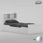 تخت‌خواب ملامینه یک نفره اعیان مدل FH986 سایز 90 * 200 سانتی‌متر - Image 2