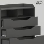 سرویس تخت خواب ملامینه  یک نفره اعیان مدل FH997 سایز 90x200 سانتی متر مجموعه شش عددی - Image 14