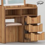 ست آینه و میز آرایش اعیان مدل FH993 سه عدد کشو - Image 11