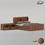 سرویس تخت خواب دو نفره ملامینه اعیان مدل FH996 سایز 160x200 سانتی متر به همراه دو عدد پاتختی - Image 11