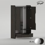 سرویس تخت خواب ملامینه  یک نفره اعیان مدل FH997 سایز 90x200 سانتی متر مجموعه شش عددی - Image 11