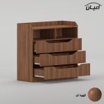 سرویس تخت خواب ملامینه  یک نفره اعیان مدل FH997 سایز 90x200 سانتی متر مجموعه شش عددی - Image 10