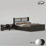 سرویس تخت خواب دو نفره ملامینه اعیان مدل FH996 سایز 160x200 سانتی متر به همراه دو عدد پاتختی - Image 10