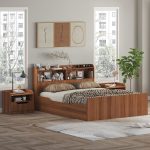 سرویس تخت خواب دو نفره ملامینه اعیان مدل FH996 سایز 160x200 سانتی متر به همراه دو عدد پاتختی - Image 2